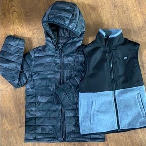 Gap Boys Lightweight Puffer jacket fleece vest szS